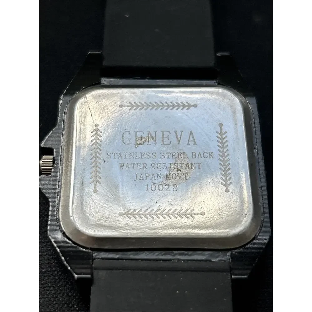 Geneva Black Case And Dial Women’s Quartz Watch